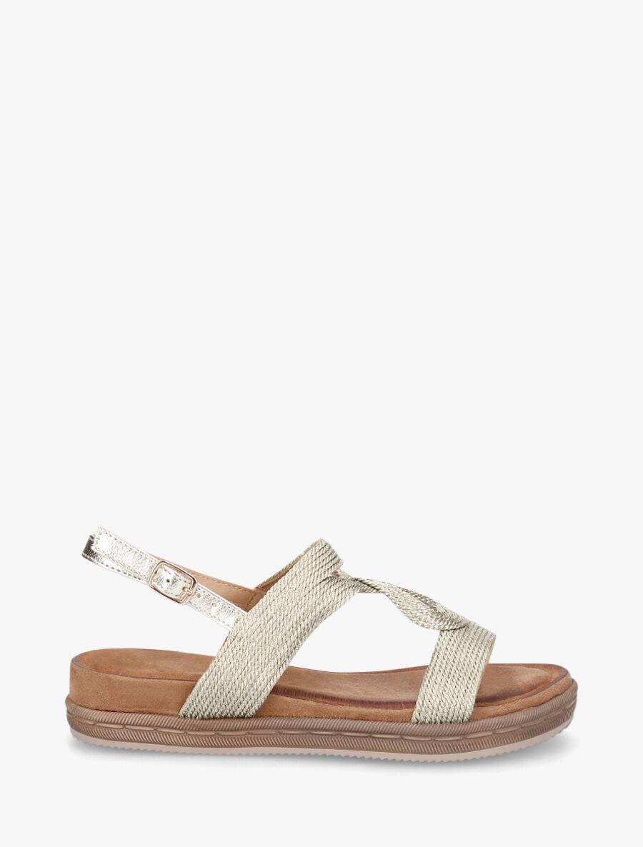 Nu-pieds style corde - Or - 6
