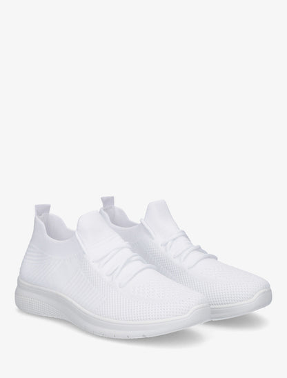 Baskets en mesh style running - Blanc - 4
