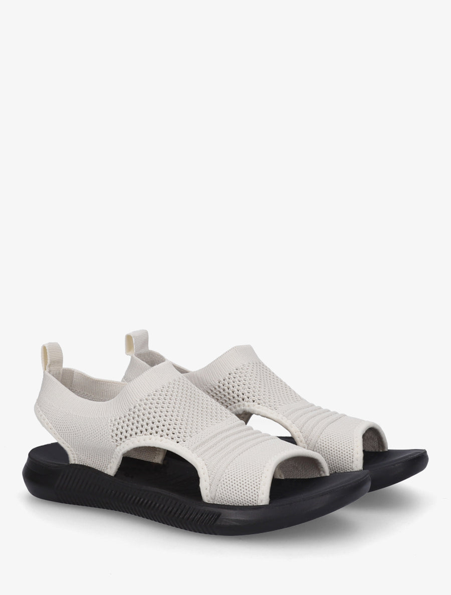 Sandales en mesh à enfiler - Beige - 4