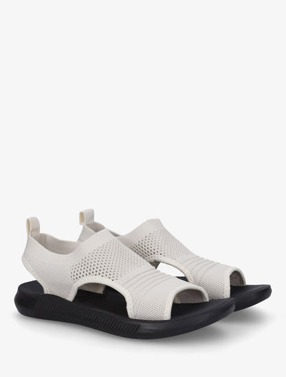 Sandales en mesh à enfiler - Beige - 4