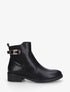Bottines élastiquées en simili - Noir - 1