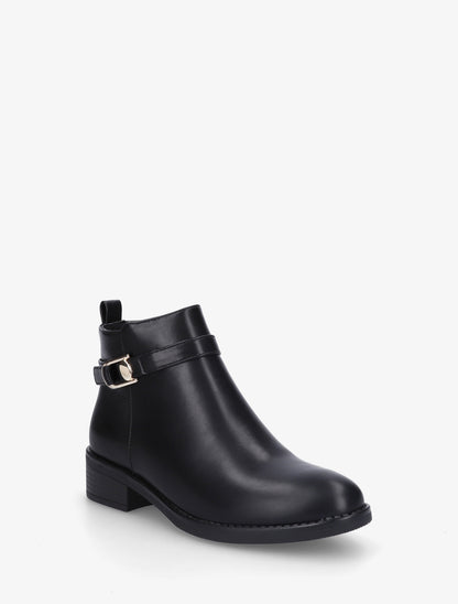 Bottines classiques en simili - Noir - 2