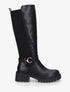 Bottes bimatière à boucle - Noir - 1