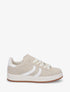 Baskets en suédine à bandes contrastantes - Beige - 1