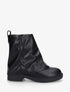 Boots à revers en simili - Noir - 1
