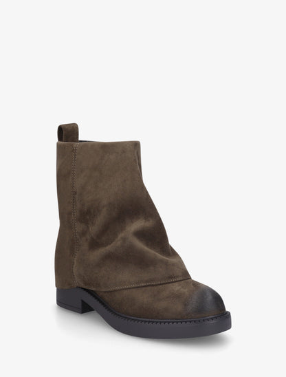 Boots à revers en suédine - Kaki - 2