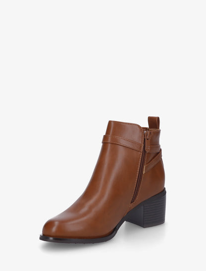 Bottines classiques à boucle - Camel - 3