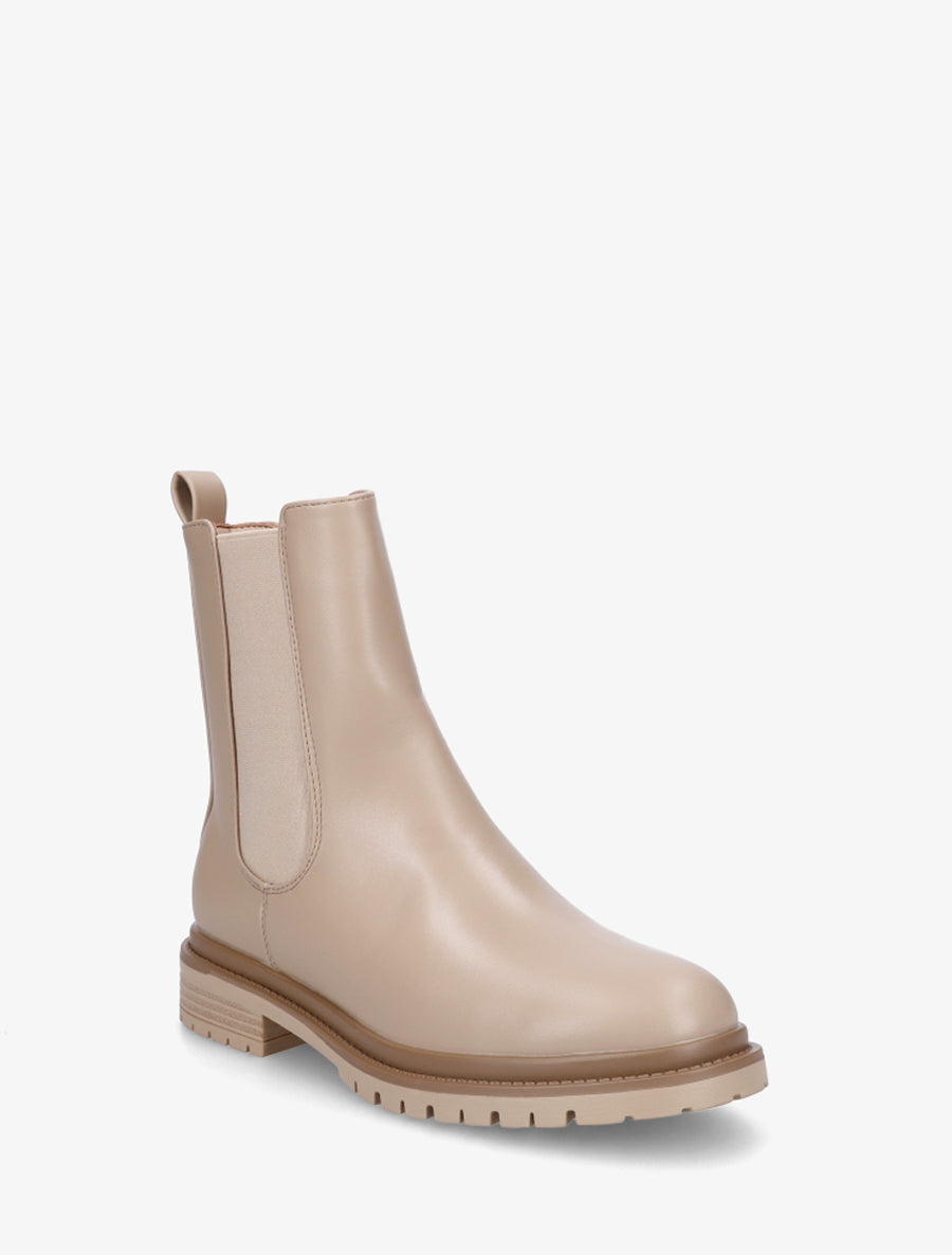 Bottines élastiquées à semelle crantée - Taupe - 2