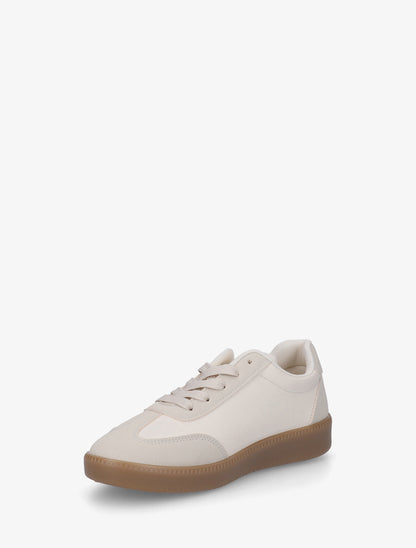 Baskets en simili texturé - Beige - 3
