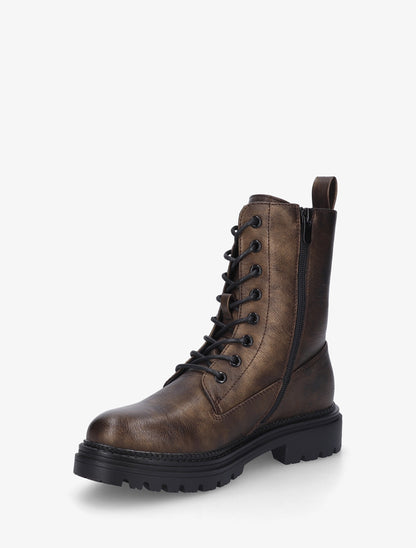 Boots en simili style rangers - Bronze - 3