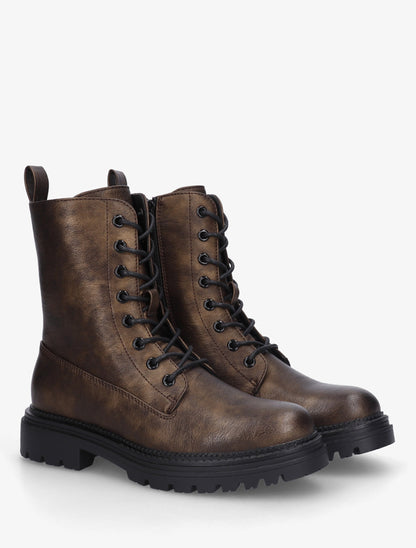 Boots en simili style rangers - Bronze - 4