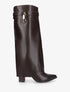 Bottes à revers et bout pointu - Marron - 1