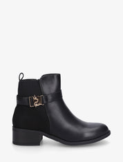 Bottines à empiècement métal - Noir - 1