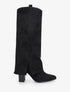 Bottes à revers en suédine - Noir - 1