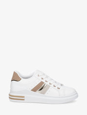 Tennis classiques à bandes - Beige - 5