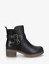 Bottines bi-matière à double sangles - Noir - 1