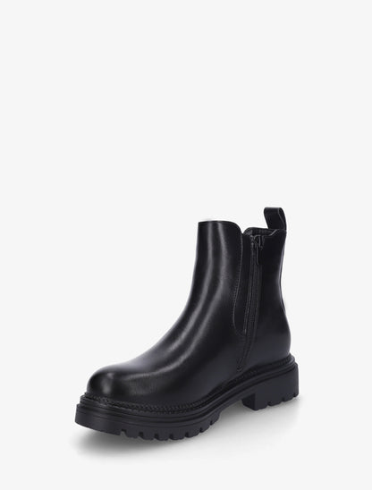 Bottines style chelsea en simili - Noir - 3