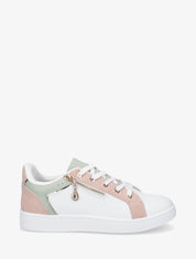 Sneakers à zip décoratif - Rose - 5
