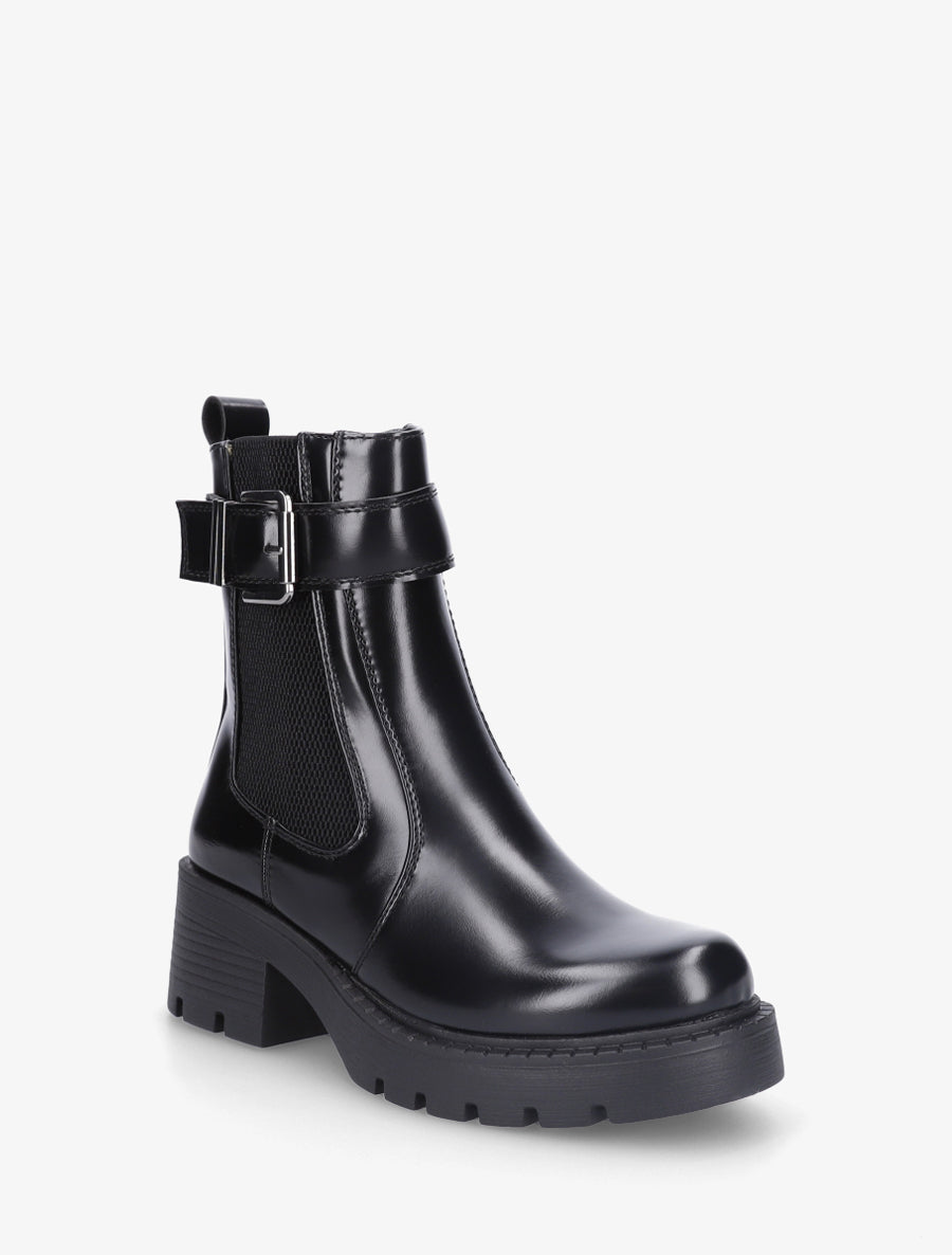Bottines montantes à sangle - Noir - 2