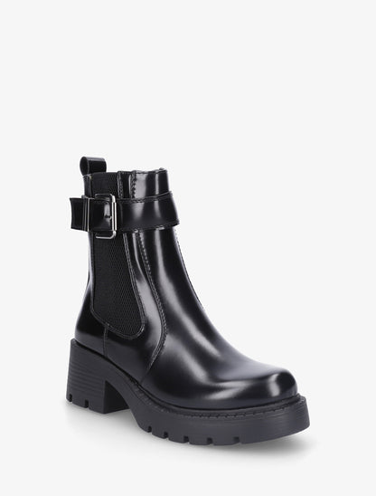 Bottines montantes à sangle - Noir - 2