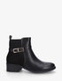 Bottines bi-matière élastiquées - Noir - 1