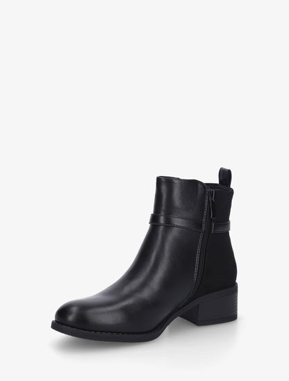 Bottines bi-matière élastiquées - Noir - 3