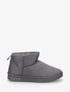 Boots basses fourrées en suédine - Gris foncé - 1