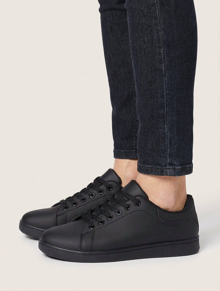 Baskets classiques en simili - Noir