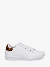 Sneakers basiques en simili - Camel - 1
