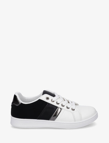 Baskets à bandes contrastantes - Noir - 1