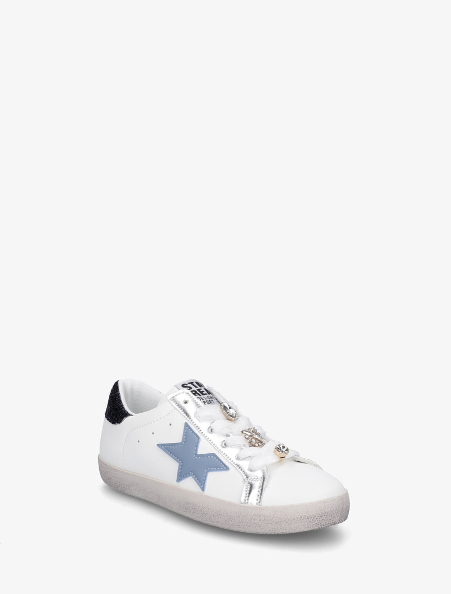 Baskets à bijoux strassés - Bleu clair - 2