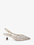 Escarpins tressés en simili nacré - Or - 1