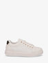 Baskets en simili effet tissé - Beige - 1