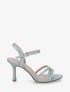 Sandales unies en simili à talon talus - Vert d&