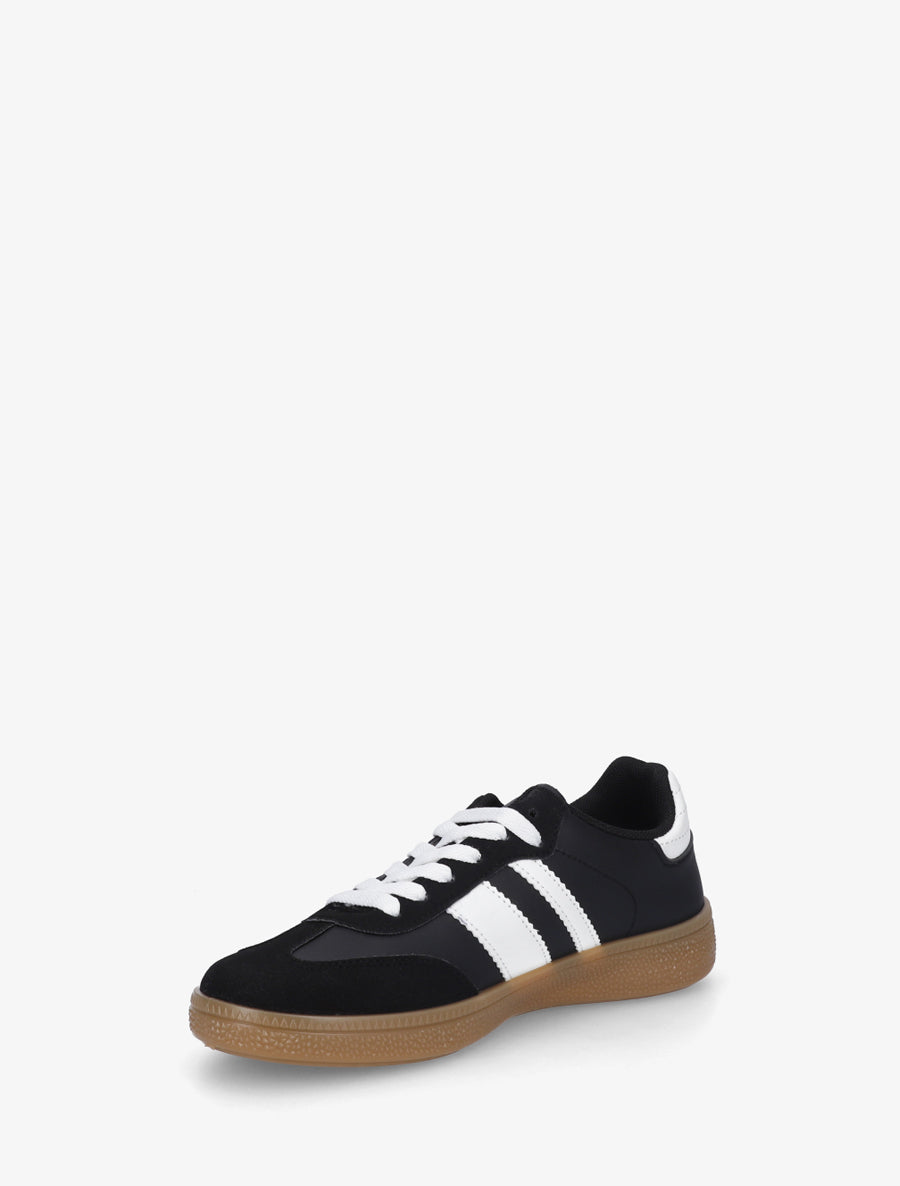 Sneakers à bandes contrastantes - Noir - 3