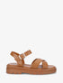 Sandales classiques en simili - Camel - 5