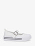 Ballerines style baskets à scratch - Blanc - 1