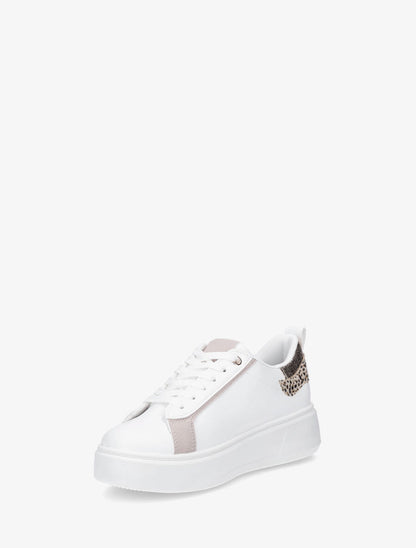 Sneakers en simili à motif étoile pailletée - Magenta - 3
