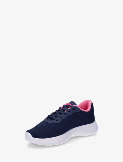 Sneakers unies en mesh - Marine - 3