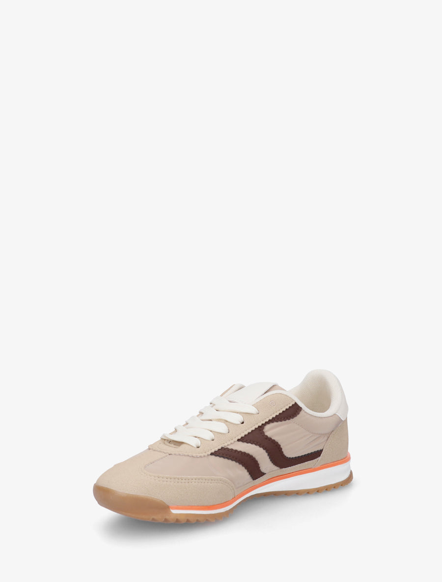 Baskets classiques à bandes dentelées - Taupe - 3