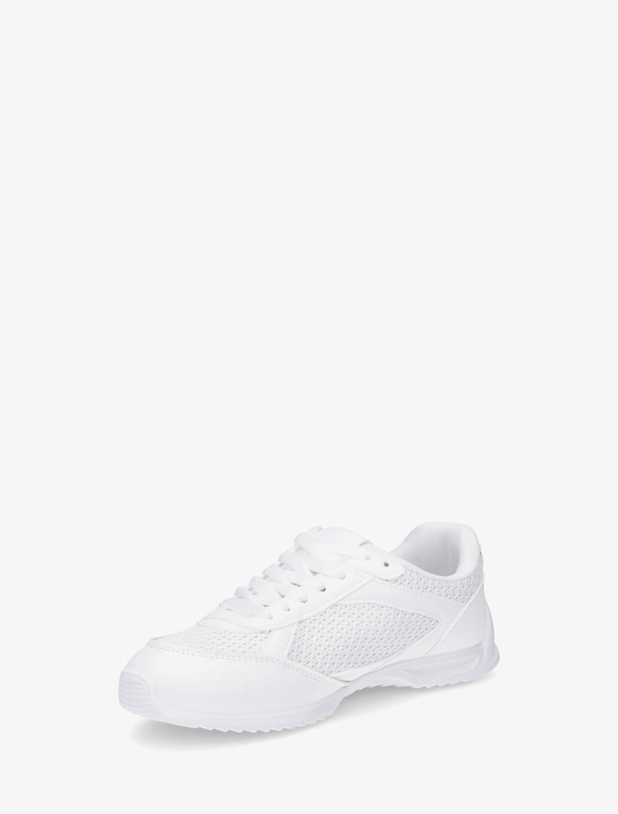 Baskets casual en tissu et simili - Blanc - 3