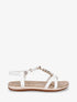 Nu-pieds à empiècement bijoux - Blanc - 1