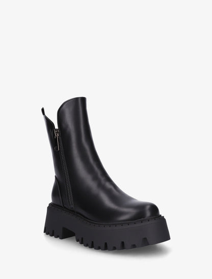 Bottines hautes à semelle crantée - Noir - 2