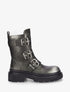 Bottines nacrées à sangles et semelles crantées - Gris - 1