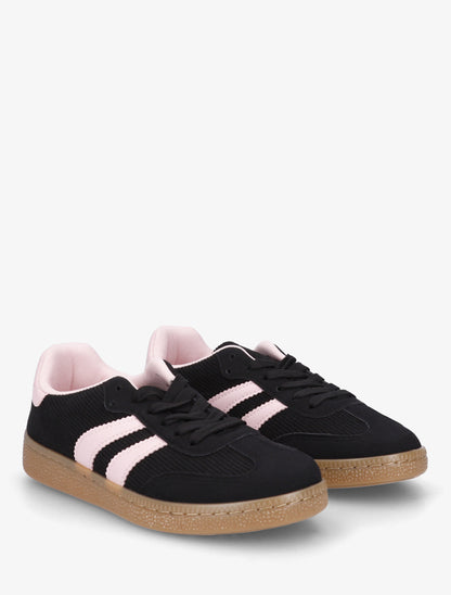Sneakers en tissu côtelé - Noir - 4