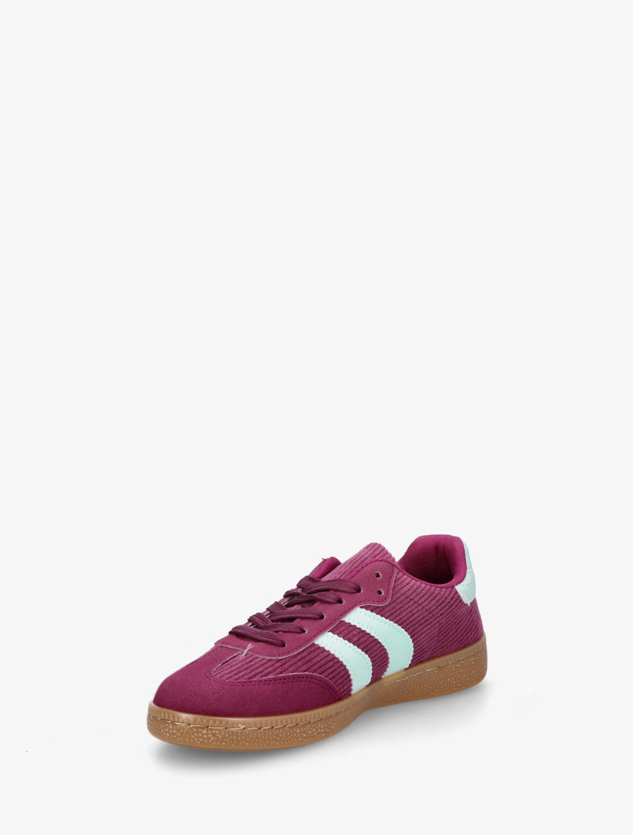 Sneakers en tissu côtelé - Violet - 3