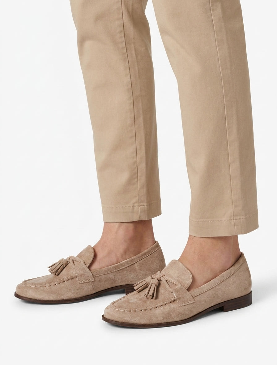 Suède loafers met kwastjes - Mol