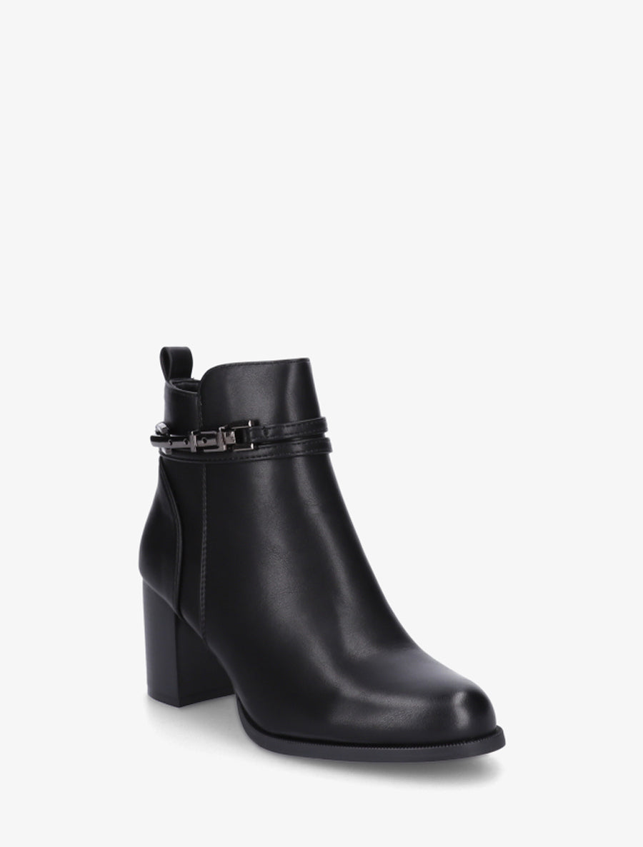 Bottines classiques en simili - Noir - 2