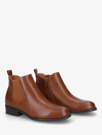 Bottines style chelsea - Camel - 4