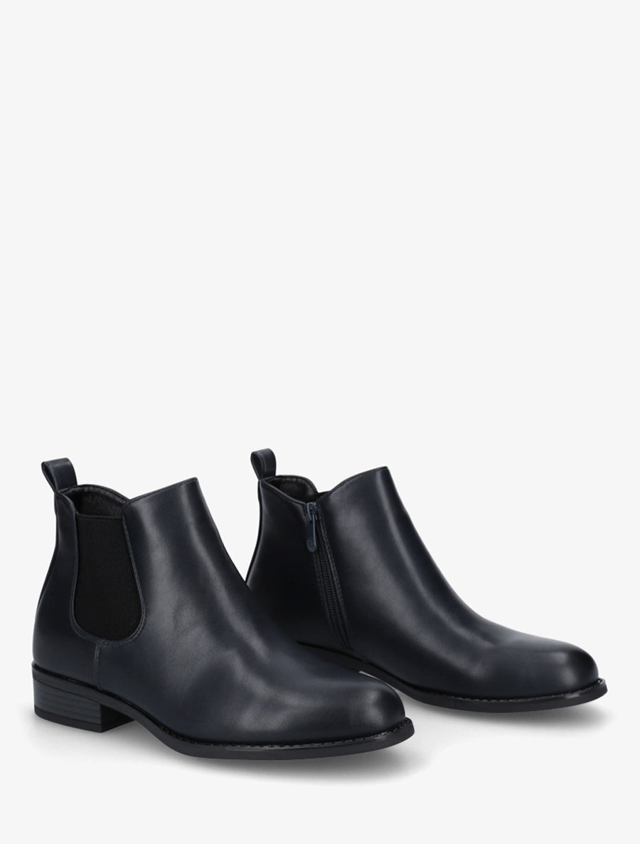 Bottines style chelsea - Marine - 4